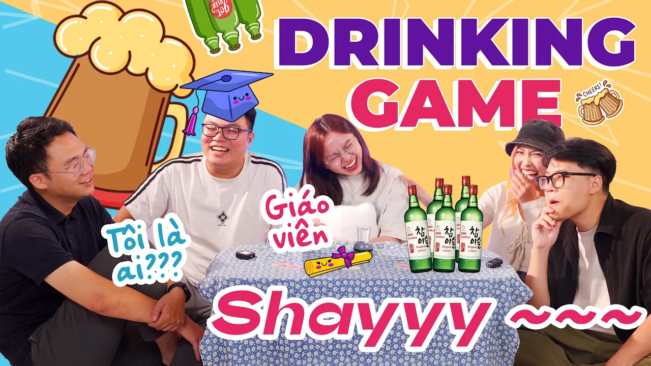 Bạn bè cùng nhau chơi Game Bài Uống Rượu tại schannel